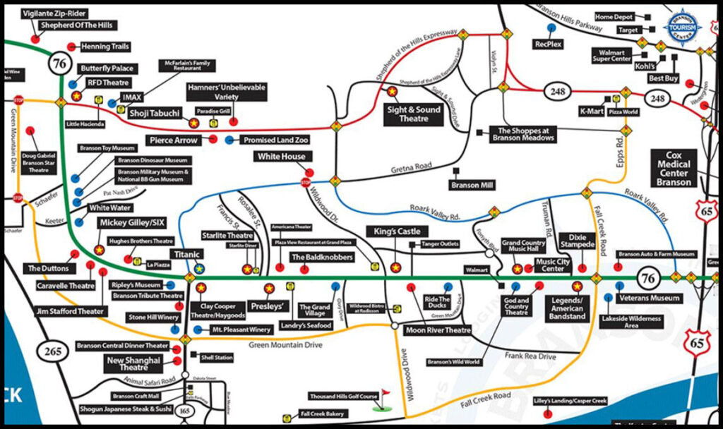 maps of branson rentbranson.com vacation rental